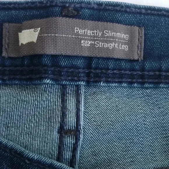 Levi's perfectly Slimming 512 straight leg jeans 12M w31 l32 - Picture 3 of 11